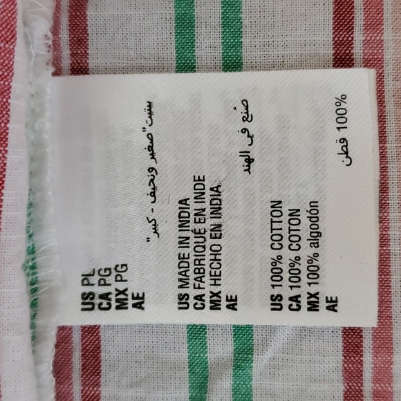 STYLE & CO Striped 100% Cotton Button Down Collared Top SIZE: PETITE LARGE - Picture 9 of 12